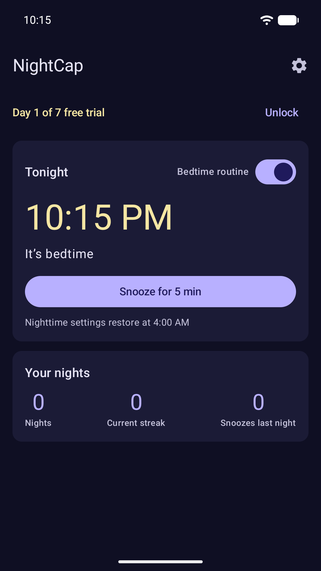 NightCap screenshot 3 of 6: night